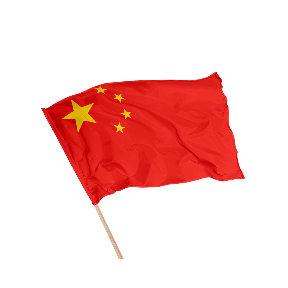 Drapeau de la Chine sur hampe