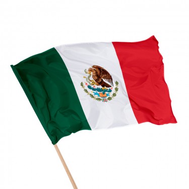 Drapeau du Mexique sur hampe