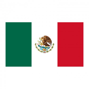 Drapeau du Mexique sur hampe