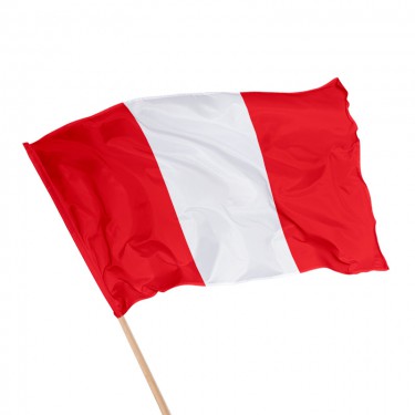 Drapeau du Pérou sur hampe