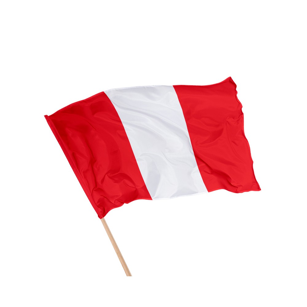 Drapeau du Pérou sur hampe