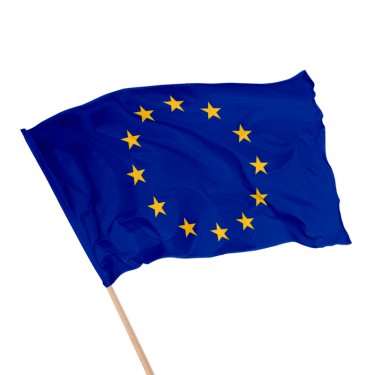 Drapeau de l'Europe sur hampe