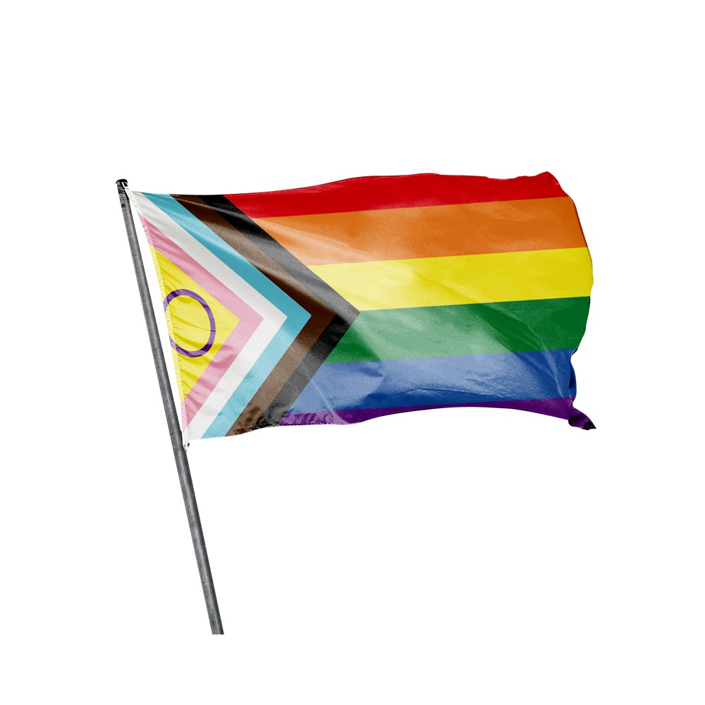 Drapeau LGBTQI+ Progress Pride à hisser