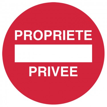 Autocollants dissuasifs Propriété privée