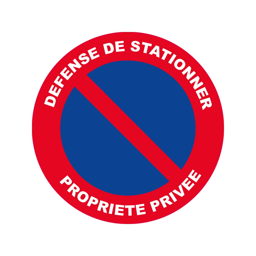 Cartello Divieto Di Sosta Proprietà Privata AUA - 330 Mm In PVC O Alluminio - 2