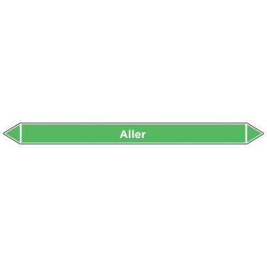 Marqueur de tuyauterie Aller Vert