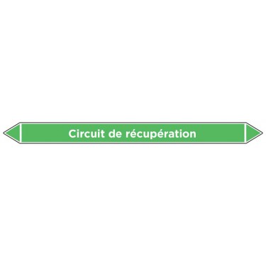 Marqueur de tuyauterie Circuit de récupération