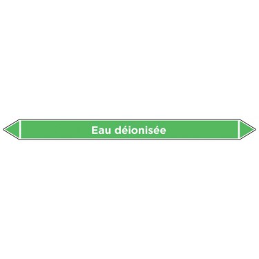 Marqueur de tuyauterie Eau déionisée