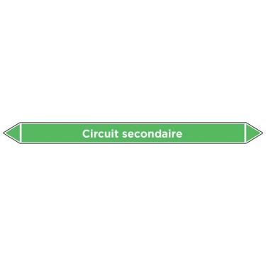 Marqueur de tuyauterie Circuit secondaire
