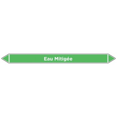 Marqueur de tuyauterie Eau Mitigée