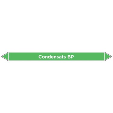 Marqueur de tuyauterie Condensats BP
