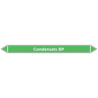 Marqueur de tuyauterie Condensats BP