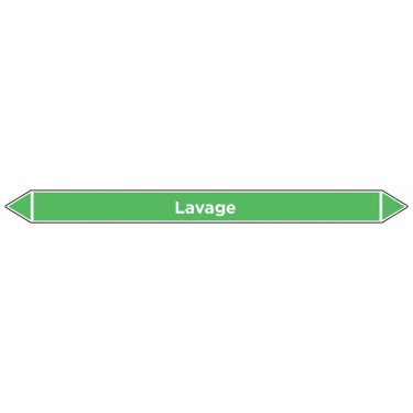 Marqueur de tuyauterie Lavage