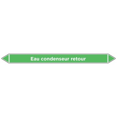 Marqueur de tuyauterie Eau condenseur retour