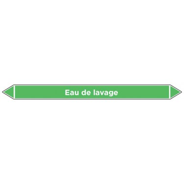 Marqueur de tuyauterie Eau de lavage
