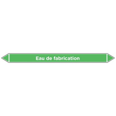 Marqueur de tuyauterie Eau de fabrication
