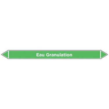 Marqueur de tuyauterie Eau Granulation