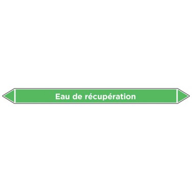 Marqueur de tuyauterie Eau de récupération