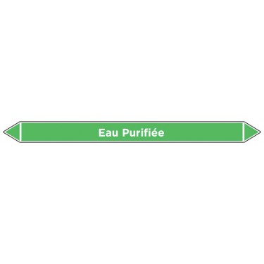 Marqueur de tuyauterie Eau Purifiée