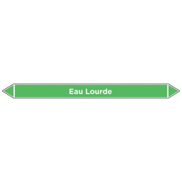 Marqueur de tuyauterie Eau Lourde