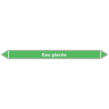 Marqueur de tuyauterie Eau glacée