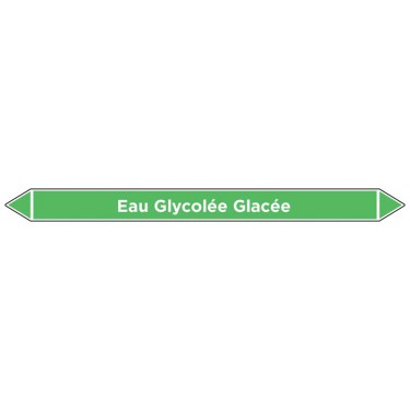 Marqueur de tuyauterie Eau Glycolée Glacée