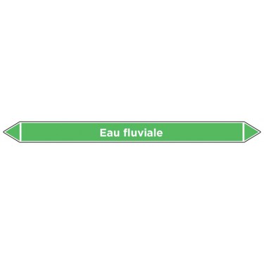 Marqueur de tuyauterie Eau fluviale