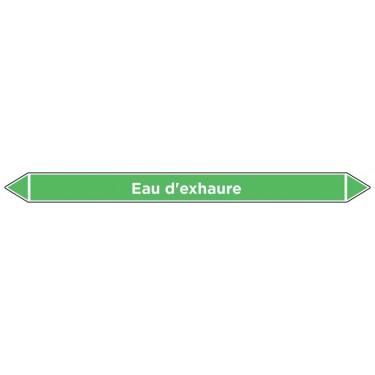 Marqueur de tuyauterie Eau d'exhaure
