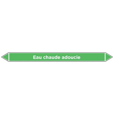 Marqueur de tuyauterie Eau chaude adoucie