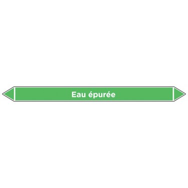 Marqueur de tuyauterie Eau épurée