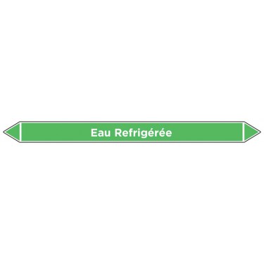 Marqueur de tuyauterie Eau Refrigérée
