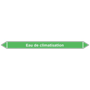 Marqueur de tuyauterie Eau de climatisation