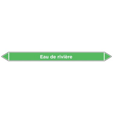 Marqueur de tuyauterie Eau de rivière