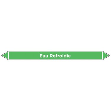 Marqueur de tuyauterie Eau Refroidie