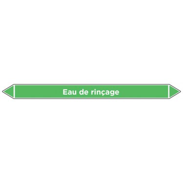 Marqueur de tuyauterie Eau de rinçage