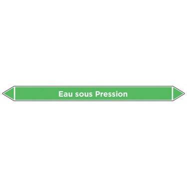 Marqueur de tuyauterie Eau sous Pression