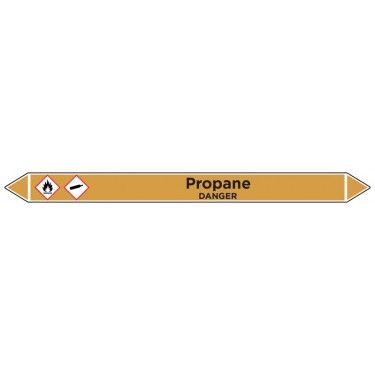 Marqueur de tuyauterie Propane