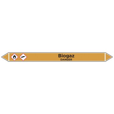 Marqueur de tuyauterie Biogaz