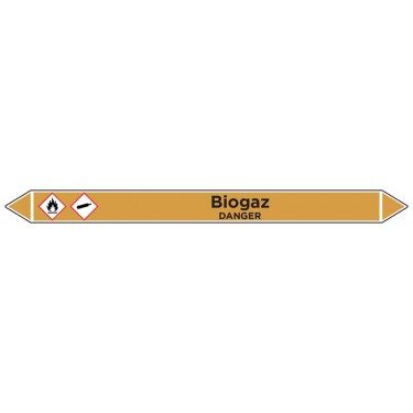 Marqueur de tuyauterie Biogaz