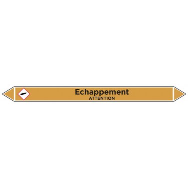 Marqueur de tuyauterie Echappement