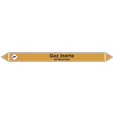 Marqueur de tuyauterie Gaz inerte