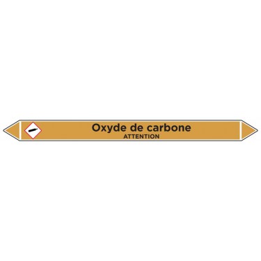 Marqueur de tuyauterie Oxyde de carbone