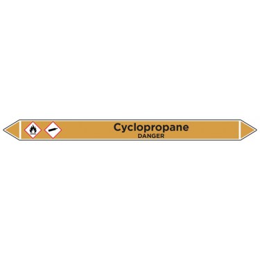 Marqueur de tuyauterie Cyclopropane
