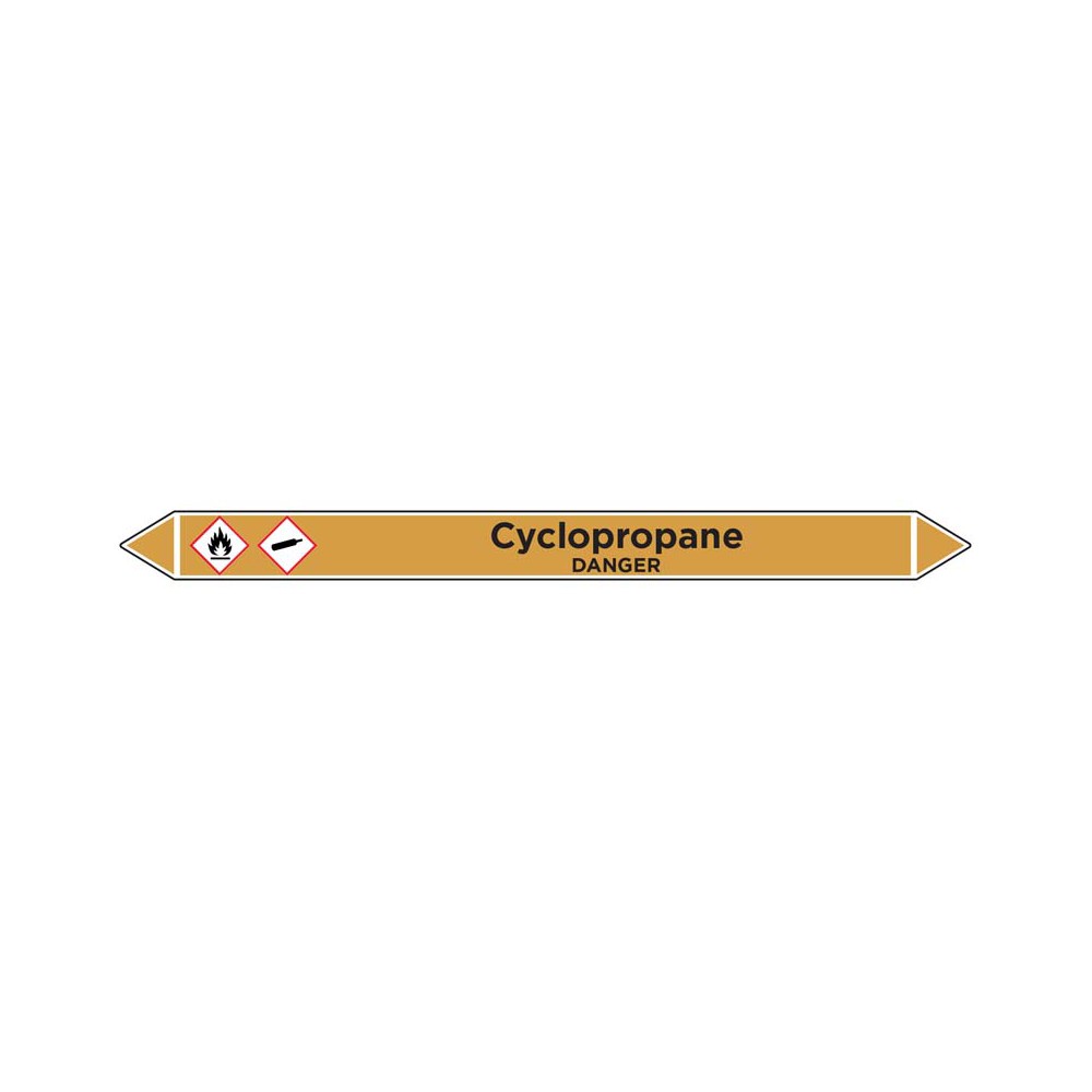 Marqueur de tuyauterie Cyclopropane