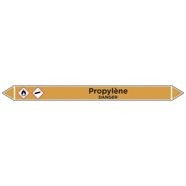 Marqueur de tuyauterie Propylène