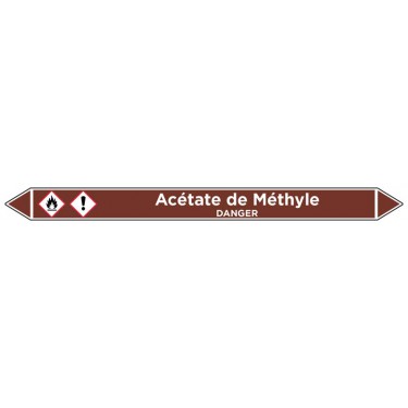 Marqueur de tuyauterie Acétate de Méthyle