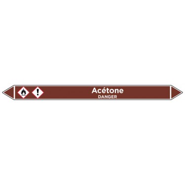 Marqueur de tuyauterie Acétone