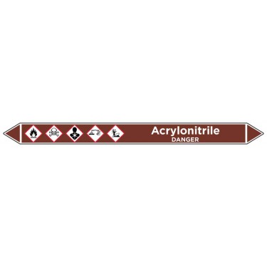 Marqueur de tuyauterie Acrylonitrile