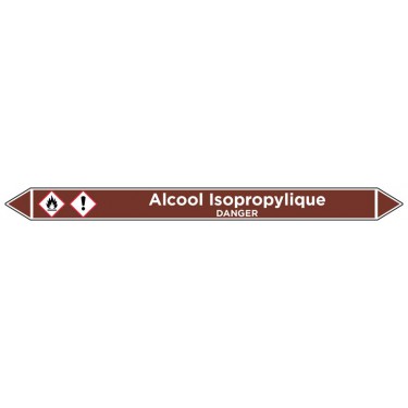 Marqueur de tuyauterie Alcool Isopropylique