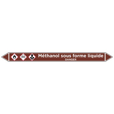 Marqueur de tuyauterie Méthanol sous forme liquide